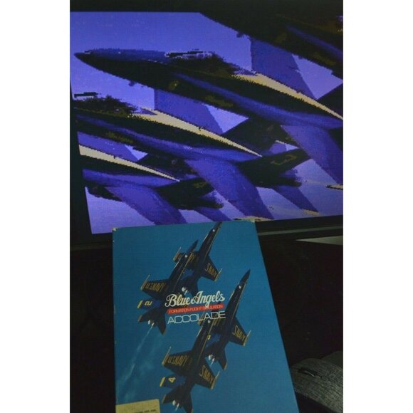 Amiga Blue Angels Game Formation Flight Accolade Guide Disk 1989 Commodore - Picture 2 of 7